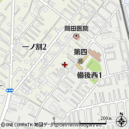 埼玉県春日部市一ノ割2丁目7周辺の地図