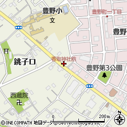 香取神社前周辺の地図