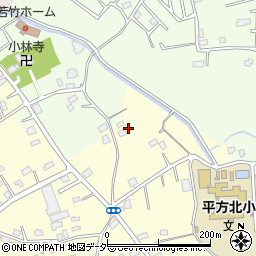 埼玉県上尾市平方3608周辺の地図