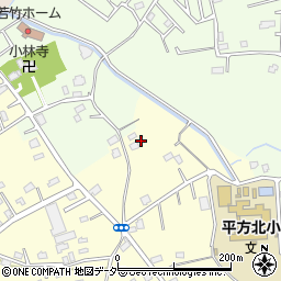 埼玉県上尾市平方3608周辺の地図