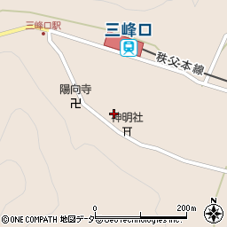 神明社通り観光トイレ周辺の地図