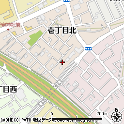 埼玉県上尾市壱丁目北10-24周辺の地図