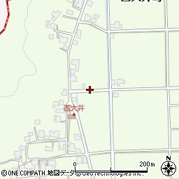福井県鯖江市西大井町周辺の地図