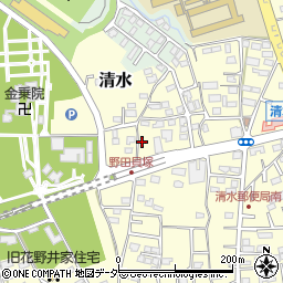 千葉県野田市清水546周辺の地図