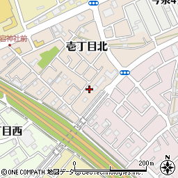 埼玉県上尾市壱丁目北10-25周辺の地図