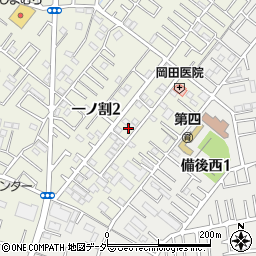 埼玉県春日部市一ノ割2丁目5-6周辺の地図
