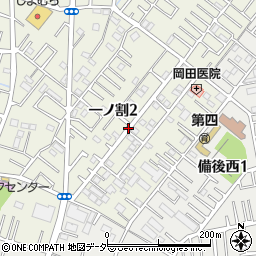 埼玉県春日部市一ノ割2丁目周辺の地図