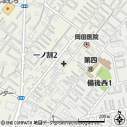 埼玉県春日部市一ノ割2丁目5-5周辺の地図