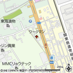 ワークマン守谷店周辺の地図