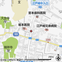 江戸崎中央周辺の地図