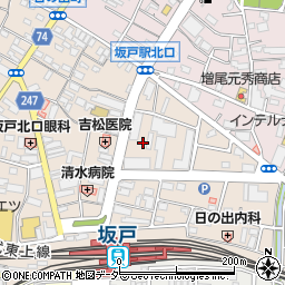 埼玉県坂戸市日の出町周辺の地図