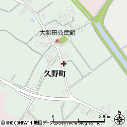 茨城県牛久市久野町141周辺の地図