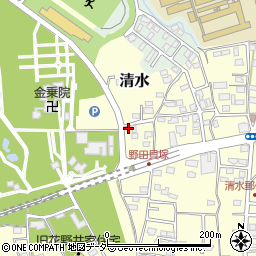 千葉県野田市清水543-1周辺の地図