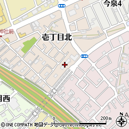 埼玉県上尾市壱丁目北10周辺の地図