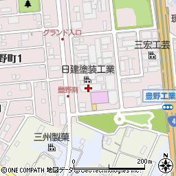 日建塗装工業株式会社　春日部工場周辺の地図