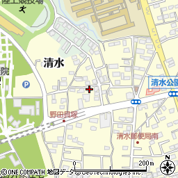 千葉県野田市清水538周辺の地図
