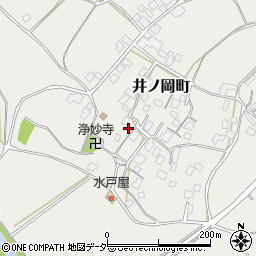 茨城県牛久市井ノ岡町周辺の地図