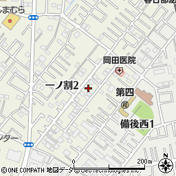 埼玉県春日部市一ノ割2丁目5-12周辺の地図