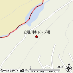 立場川キャンプ場周辺の地図