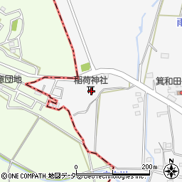 稲荷神社周辺の地図