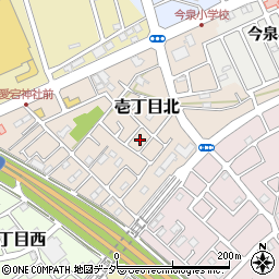 埼玉県上尾市壱丁目北12周辺の地図