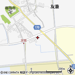 福井県大野市友兼2周辺の地図