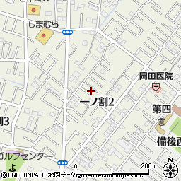 埼玉県春日部市一ノ割2丁目12-37周辺の地図
