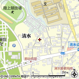 千葉県野田市清水522周辺の地図
