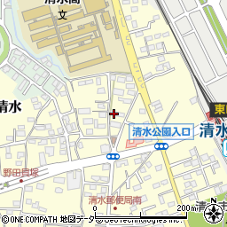 千葉県野田市清水453-4周辺の地図