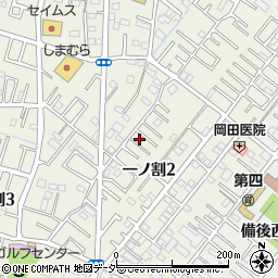 埼玉県春日部市一ノ割2丁目2-4周辺の地図
