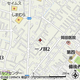 埼玉県春日部市一ノ割2丁目2-6周辺の地図