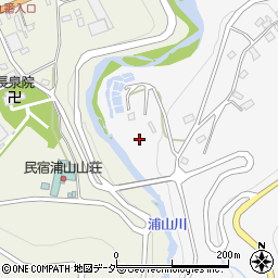 浦山川周辺の地図