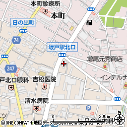 坂戸市立　坂戸駅前集会施設周辺の地図