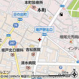 トヨタレンタリース埼玉坂戸駅前店周辺の地図