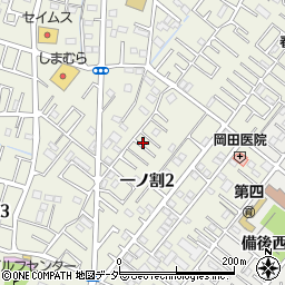 埼玉県春日部市一ノ割2丁目2-14周辺の地図
