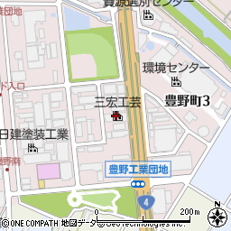 株式会社三宏工芸周辺の地図