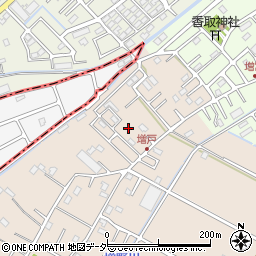 埼玉県春日部市増戸553周辺の地図