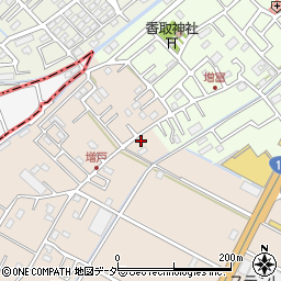 埼玉県春日部市増戸633周辺の地図