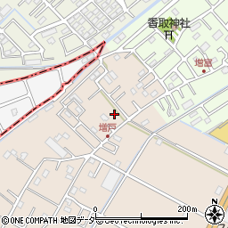 埼玉県春日部市増戸556周辺の地図