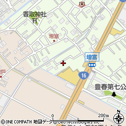 埼玉県春日部市増富169周辺の地図