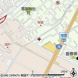 埼玉県春日部市増富229周辺の地図