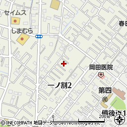 埼玉県春日部市一ノ割2丁目2-25周辺の地図