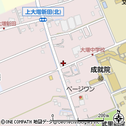 埼玉県春日部市上大増新田218周辺の地図