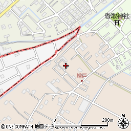 埼玉県春日部市増戸548周辺の地図