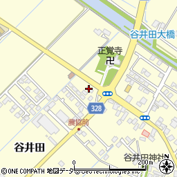 宇田川株式会社　伊奈給油所周辺の地図