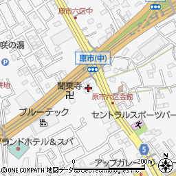 埼玉県上尾市原市283-1周辺の地図