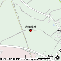 茨城県牛久市久野町517周辺の地図