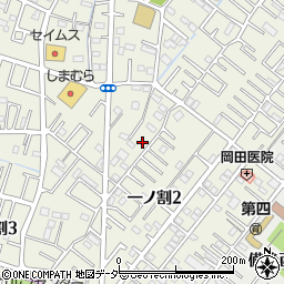 埼玉県春日部市一ノ割2丁目1周辺の地図