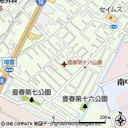 埼玉県春日部市増富262-15周辺の地図