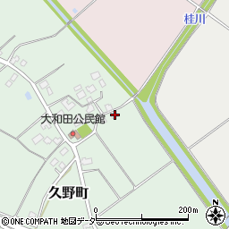 茨城県牛久市久野町443周辺の地図